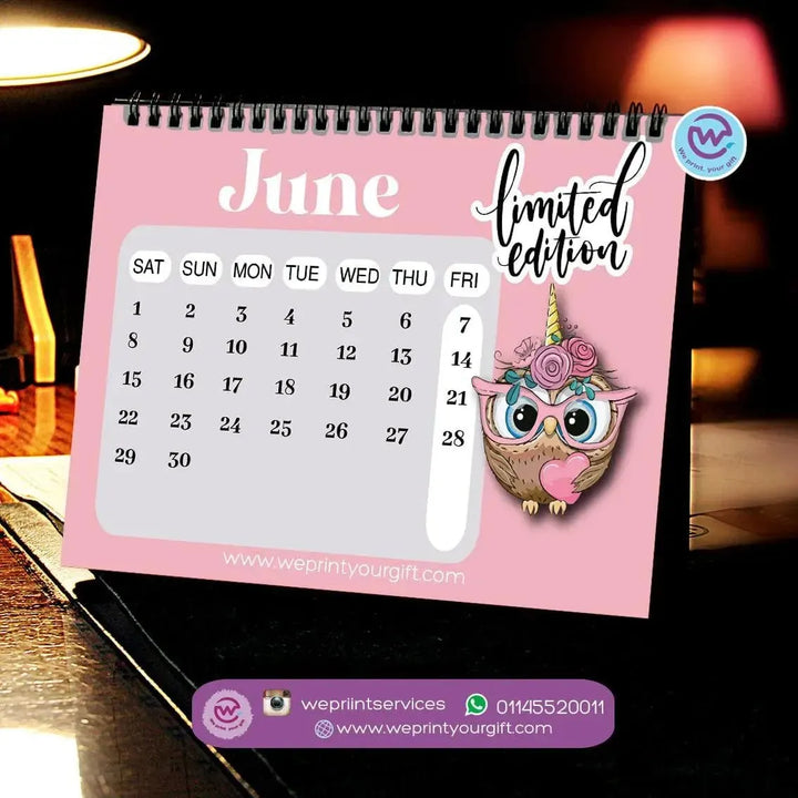 Calendar - owl - WE PRINT