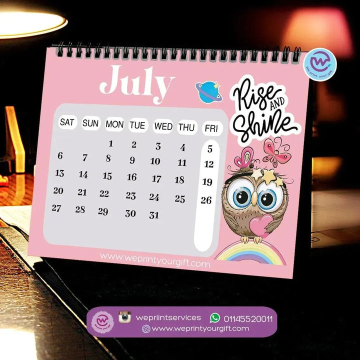 Calendar - owl - WE PRINT