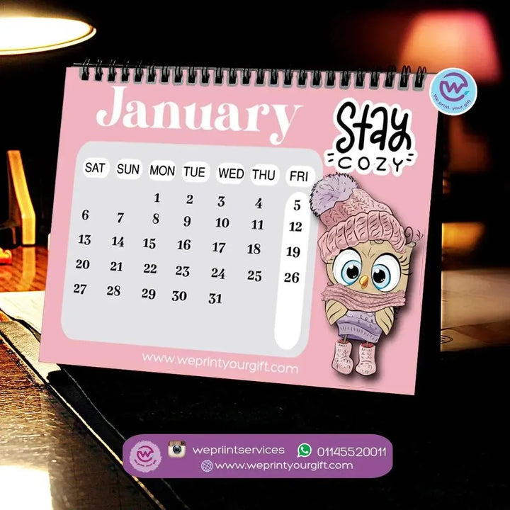 Calendar - owl - WE PRINT