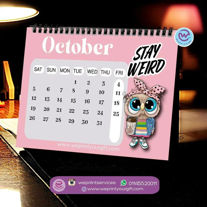 Calendar - owl - WE PRINT