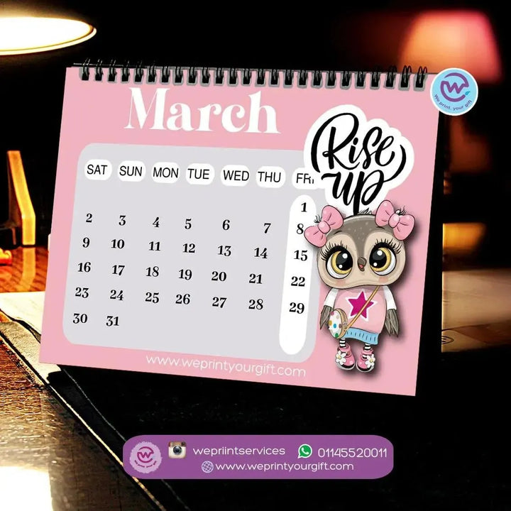 Calendar - owl - WE PRINT