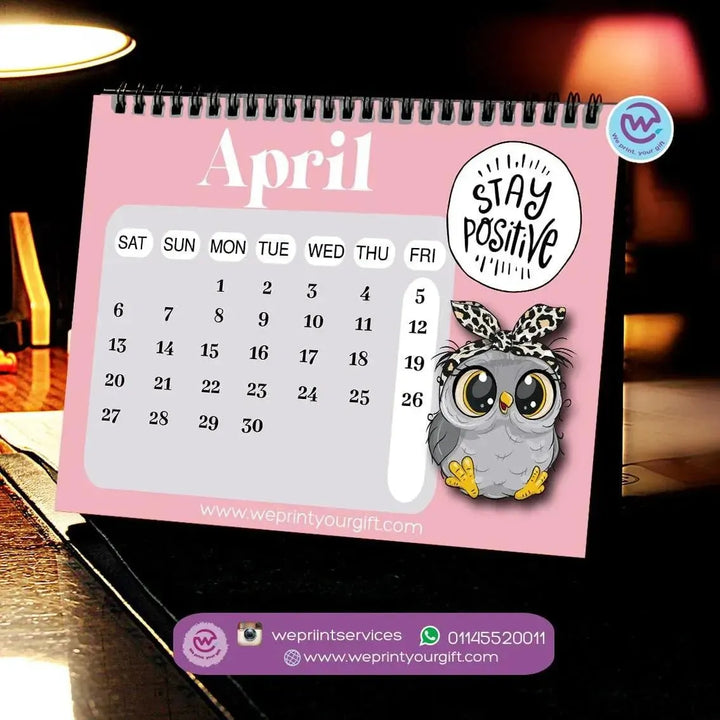 Calendar - owl - WE PRINT