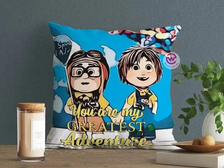 Canvas Cushion-Square Shape - Cartoon Up - WE PRINT