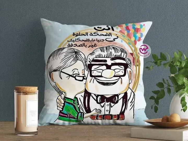 Canvas Cushion-Square Shape - Cartoon Up - WE PRINT