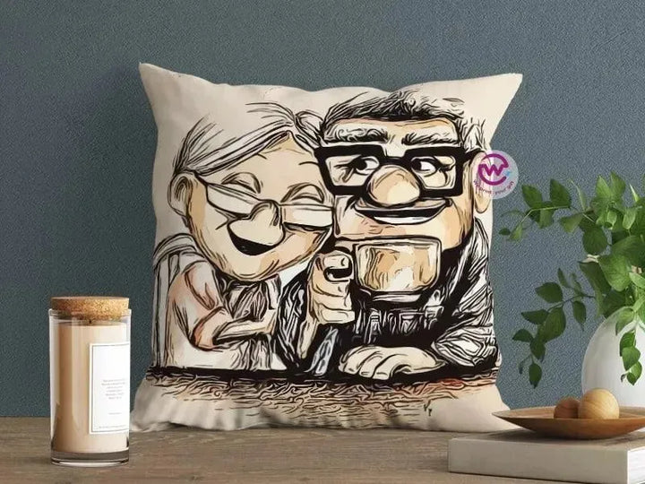 Canvas Cushion-Square Shape - Cartoon Up - WE PRINT