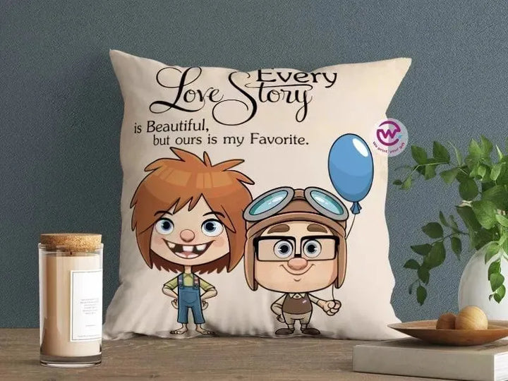 Canvas Cushion-Square Shape - Cartoon Up - WE PRINT