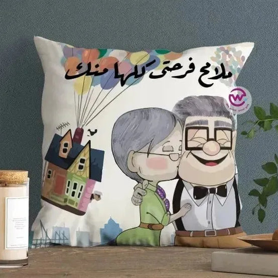 Canvas Cushion-Square Shape - Cartoon Up - WE PRINT
