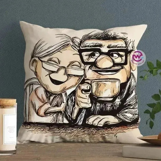 Canvas Cushion-Square Shape - Cartoon Up - WE PRINT