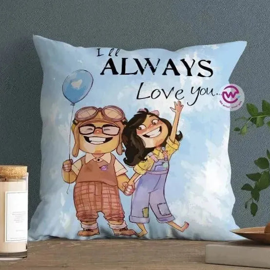Canvas Cushion-Square Shape - Cartoon Up - WE PRINT
