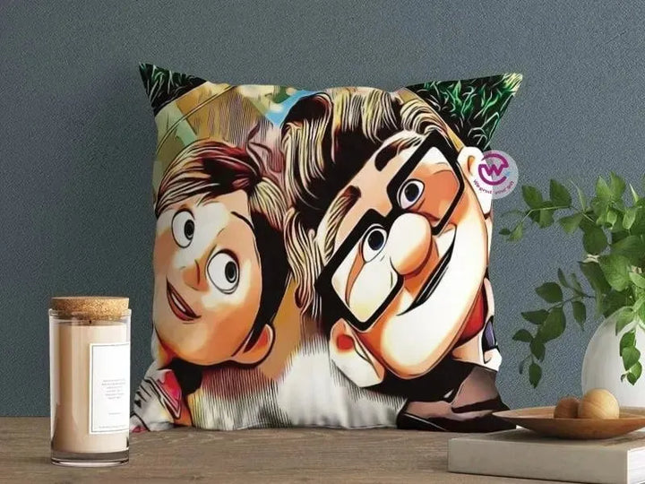 Canvas Cushion-Square Shape - Cartoon Up - WE PRINT