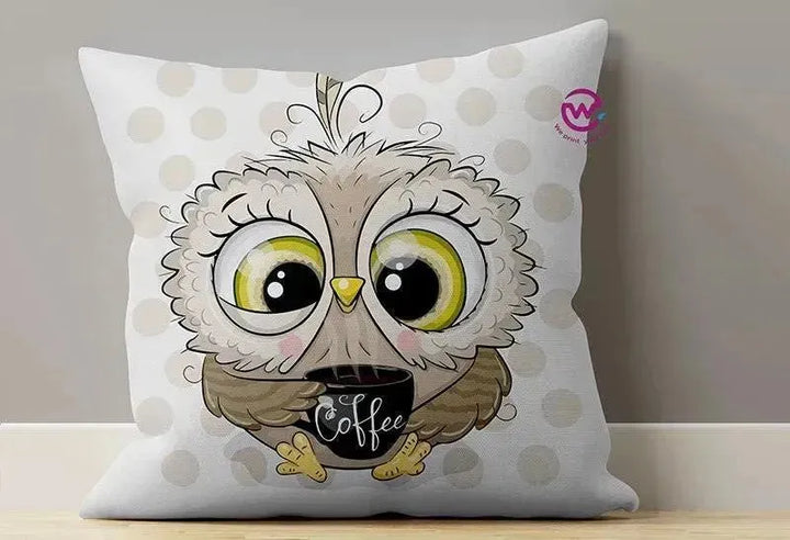 Canvas Cushion-Square Shape - Owls - WE PRINT