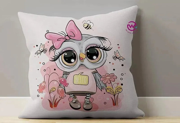 Canvas Cushion-Square Shape - Owls - WE PRINT