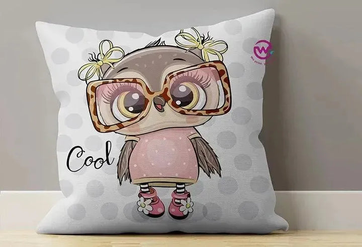 Canvas Cushion-Square Shape - Owls - WE PRINT