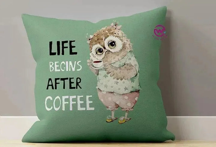 Canvas Cushion-Square Shape - Owls - WE PRINT