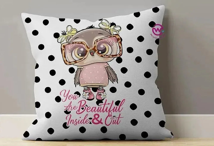 Canvas Cushion-Square Shape - Owls - WE PRINT