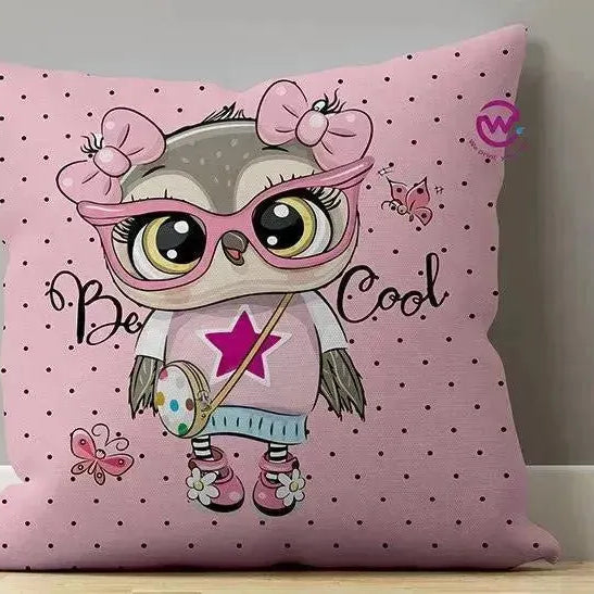 Canvas Cushion-Square Shape - Owls - WE PRINT