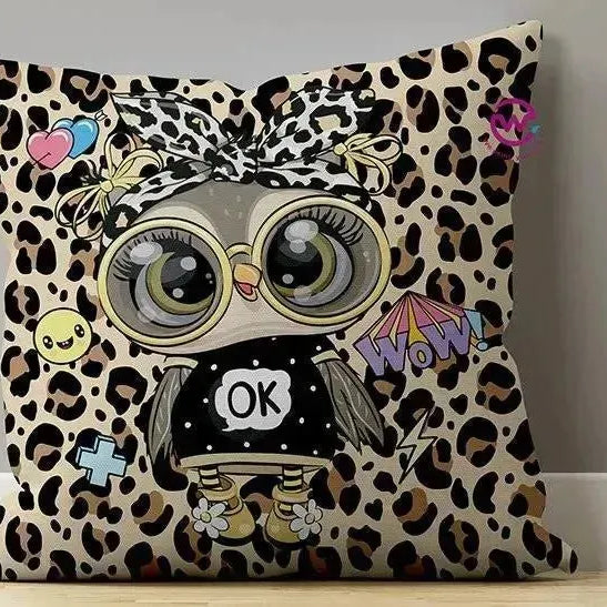 Canvas Cushion-Square Shape - Owls - WE PRINT