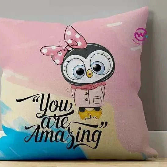 Canvas Cushion-Square Shape - Owls - WE PRINT