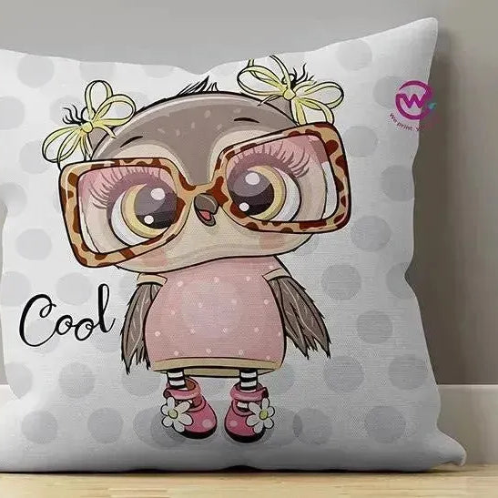 Canvas Cushion-Square Shape - Owls - WE PRINT