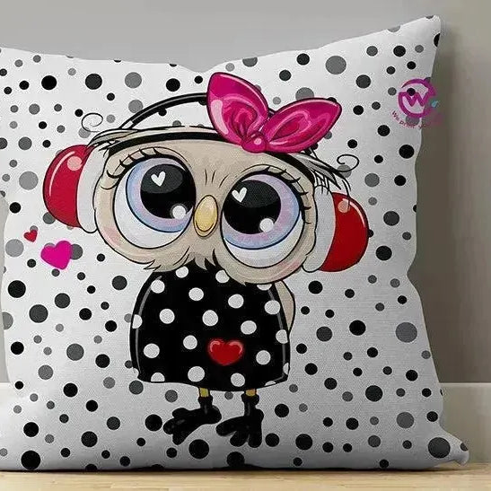 Canvas Cushion-Square Shape - Owls - WE PRINT