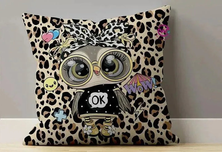 Canvas Cushion-Square Shape - Owls - WE PRINT