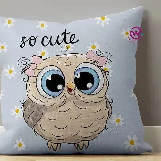 Canvas Cushion-Square Shape - Owls - WE PRINT