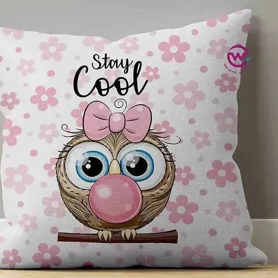 Canvas Cushion-Square Shape - Owls - WE PRINT