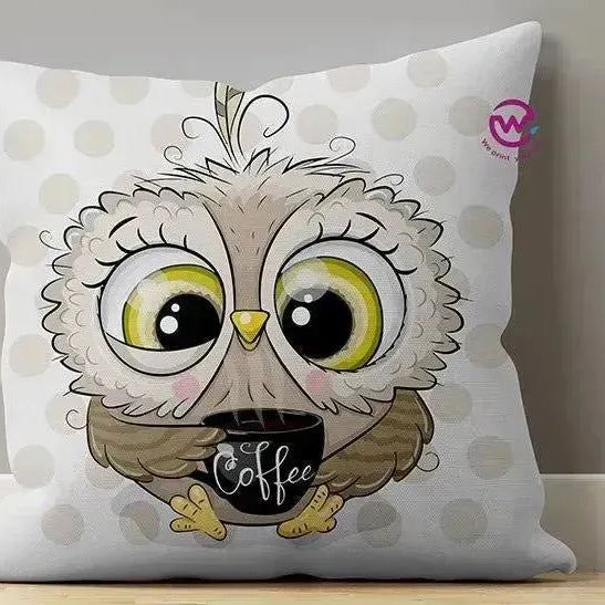 Canvas Cushion-Square Shape - Owls - WE PRINT