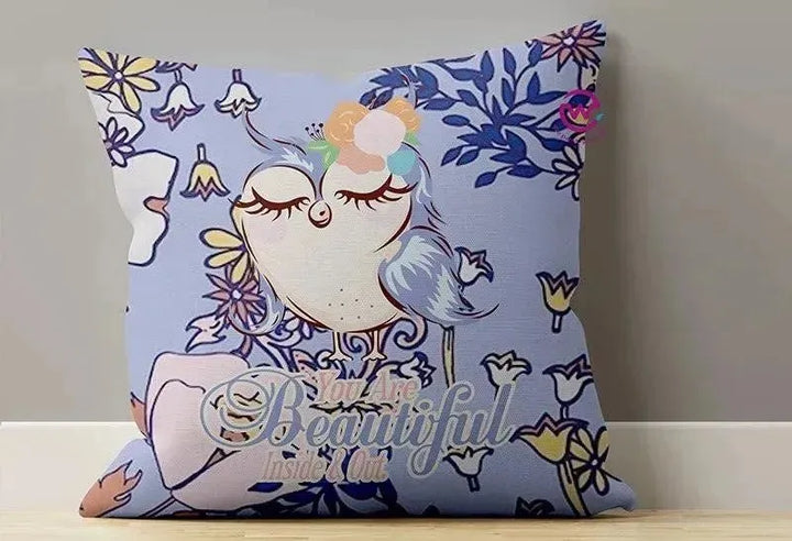 Canvas Cushion-Square Shape - Owls - WE PRINT