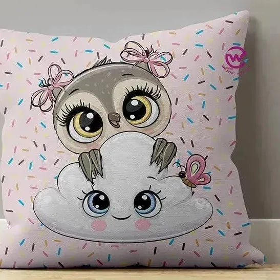 Canvas Cushion-Square Shape - Owls - WE PRINT