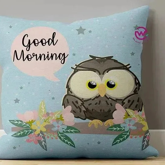 Canvas Cushion-Square Shape - Owls - WE PRINT