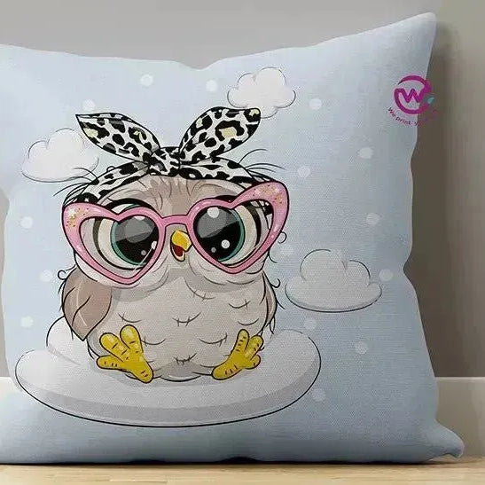Canvas Cushion-Square Shape - Owls - WE PRINT