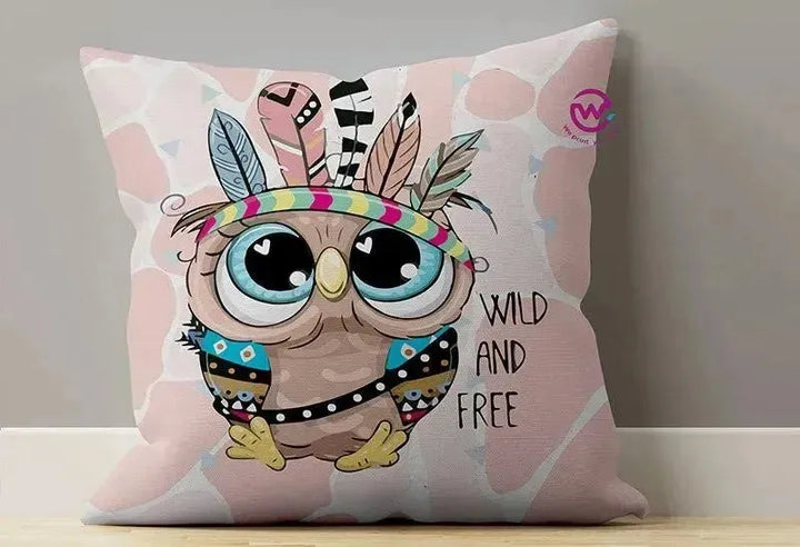 Canvas Cushion-Square Shape - Owls - WE PRINT