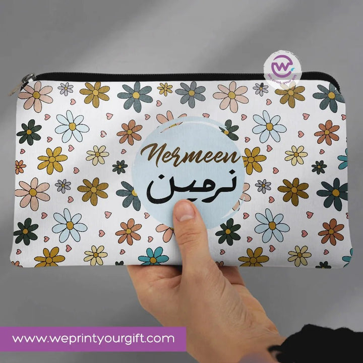 Canvas - Pencil Case -Arabic & english names - WE PRINT