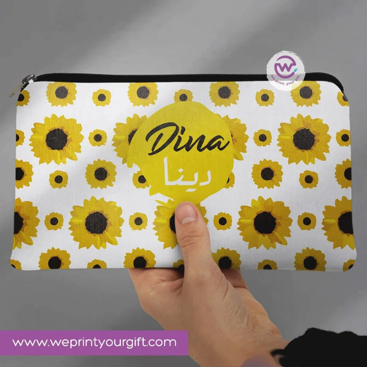 Canvas - Pencil Case -Arabic & english names - WE PRINT