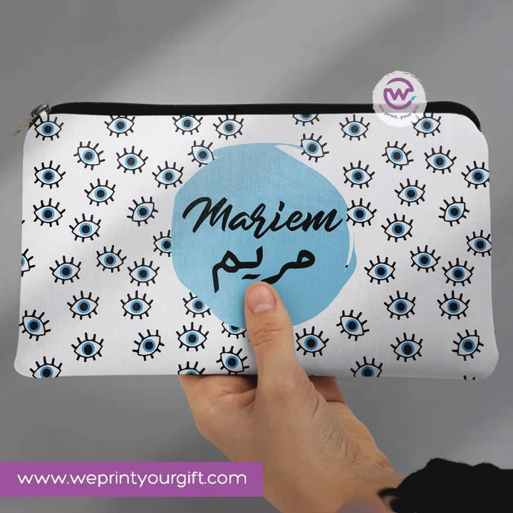 Canvas - Pencil Case -Arabic & english names - WE PRINT