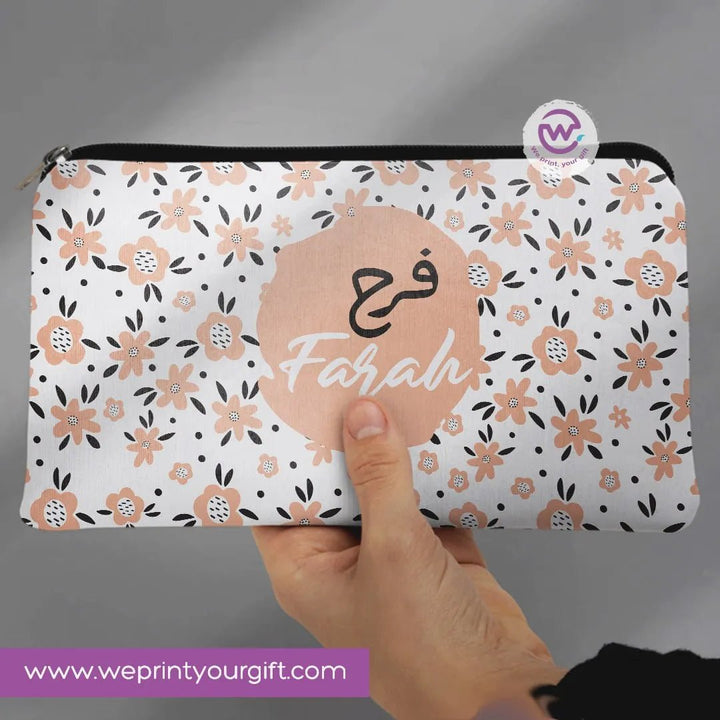 Canvas - Pencil Case -Arabic & english names - WE PRINT