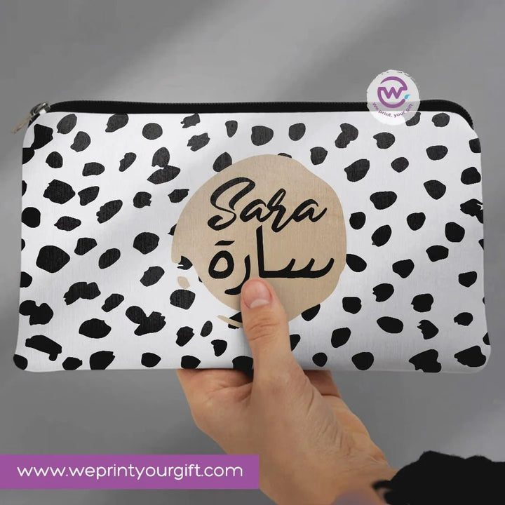 Canvas - Pencil Case -Arabic & english names - WE PRINT