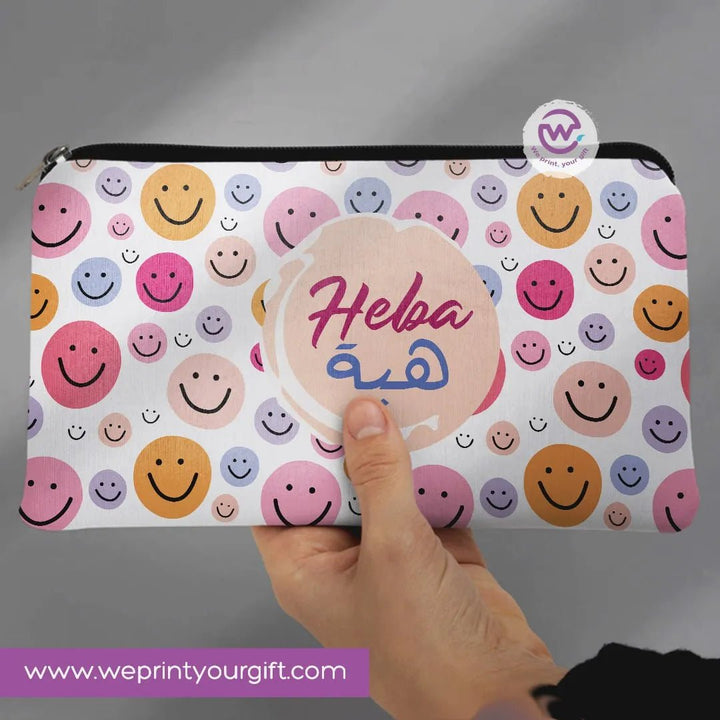 Canvas - Pencil Case -Arabic & english names - WE PRINT