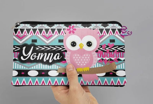 Canvas - Pencil Case -Cute owl - WE PRINT