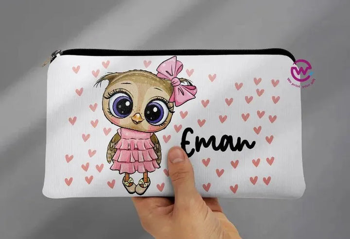 Canvas - Pencil Case -Cute owl - WE PRINT