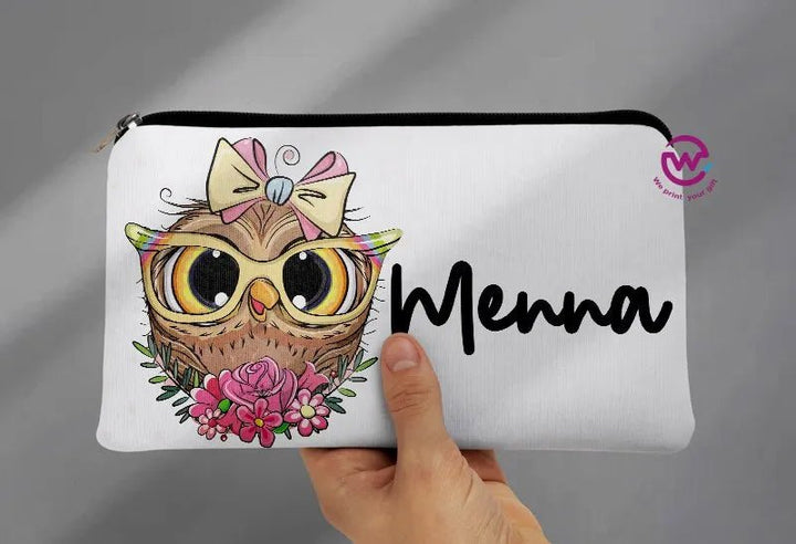 Canvas - Pencil Case -Cute owl - WE PRINT