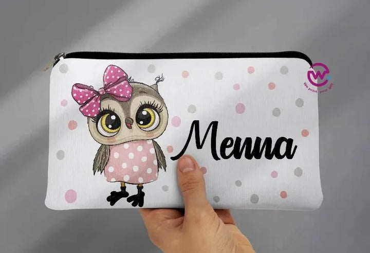 Canvas - Pencil Case -Cute owl - WE PRINT