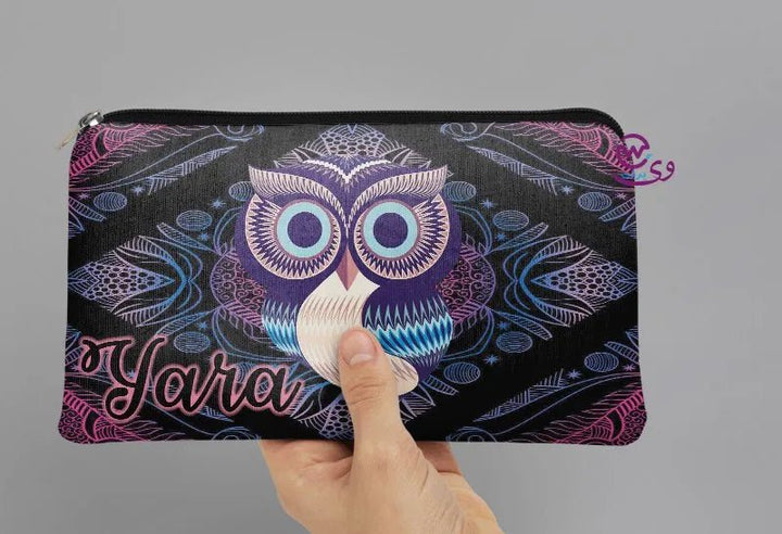 Canvas - Pencil Case -Cute owl - WE PRINT