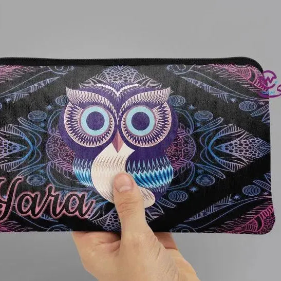 Canvas - Pencil Case -Cute owl - WE PRINT