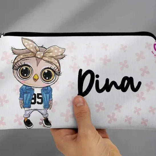 Canvas - Pencil Case -Cute owl - WE PRINT