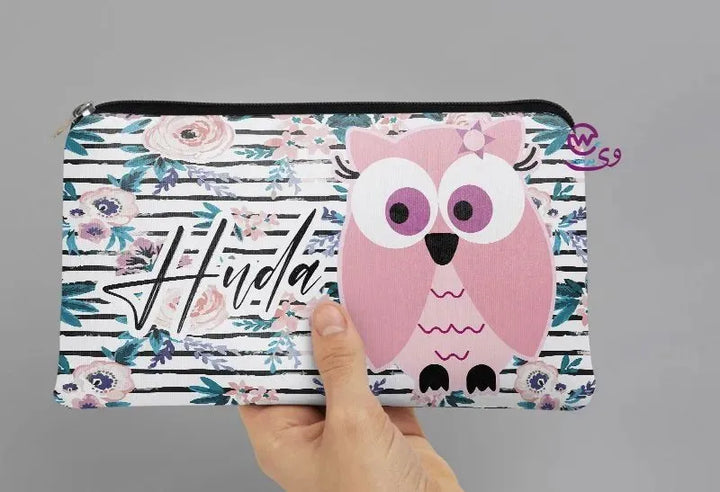 Canvas - Pencil Case -Cute owl - WE PRINT