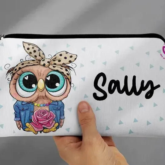 Canvas - Pencil Case -Cute owl - WE PRINT