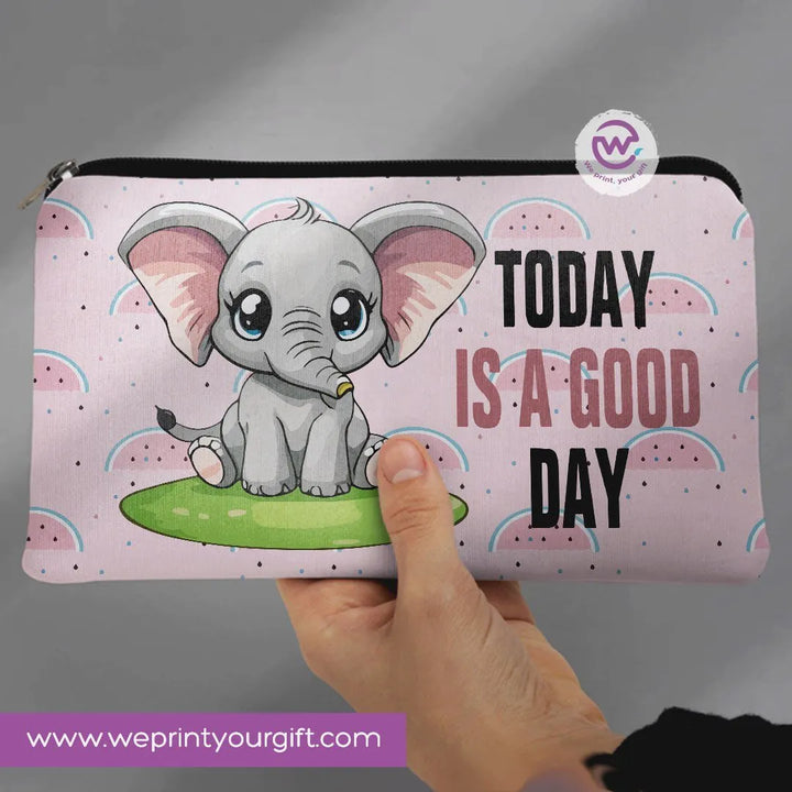 Canvas - Pencil Case -Elephant - WE PRINT