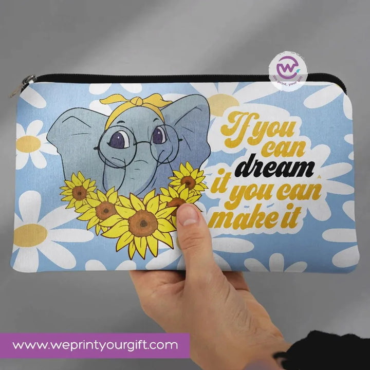 Canvas - Pencil Case -Elephant - WE PRINT